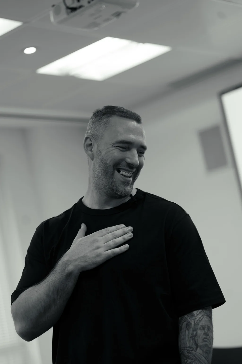 Aaron delivering a coaching workshop
